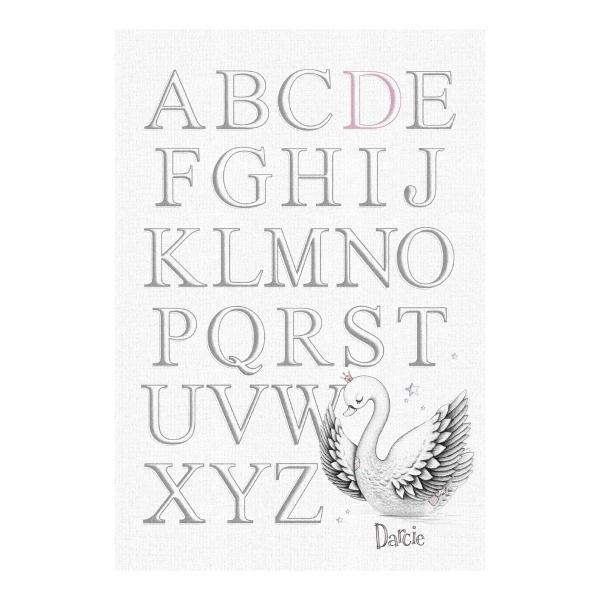 Little Swan – Personalised Alphabet Print