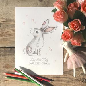 Newborn Bunny Print
