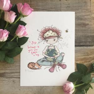 Little Earth Girl Print