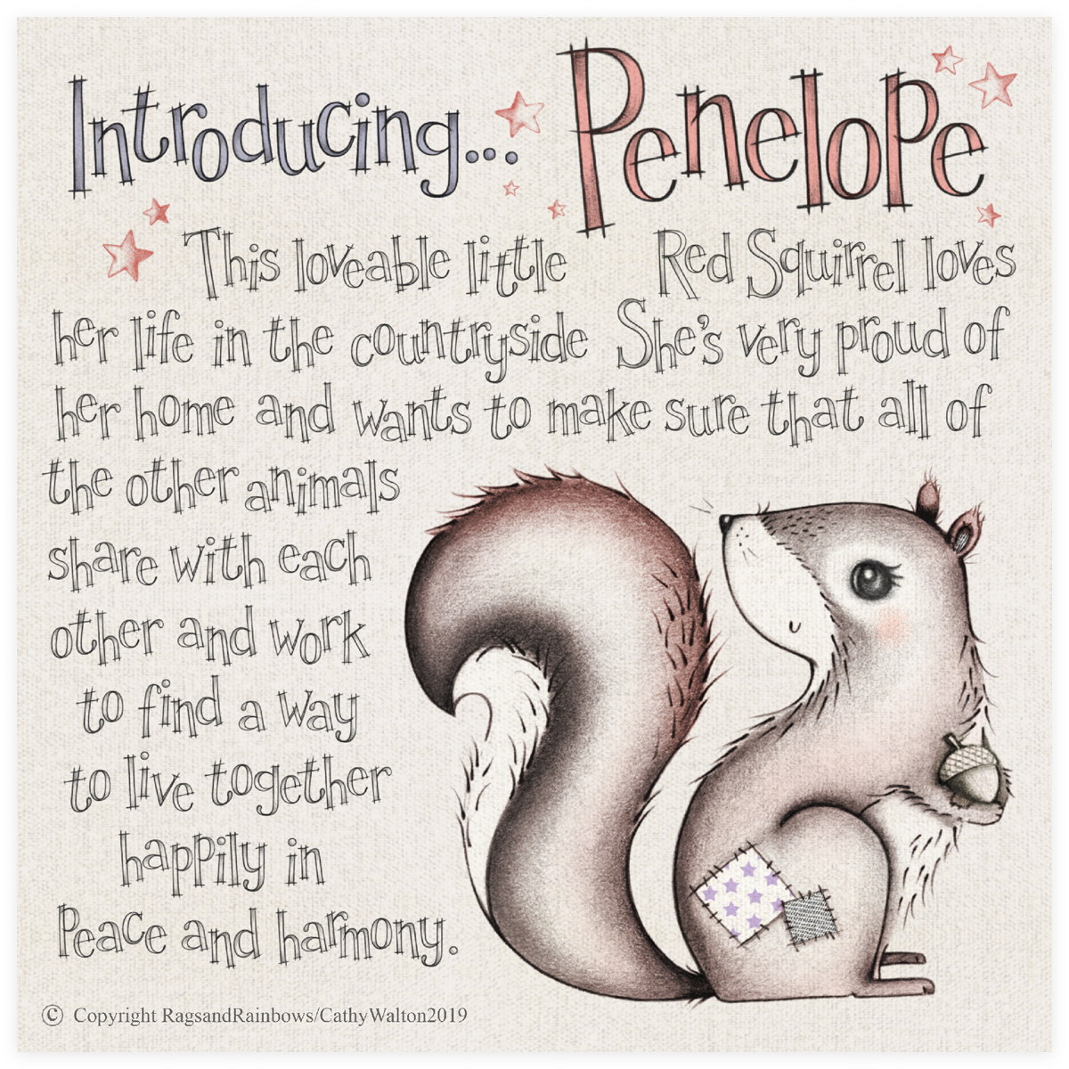 Penelope the Red Squirrel