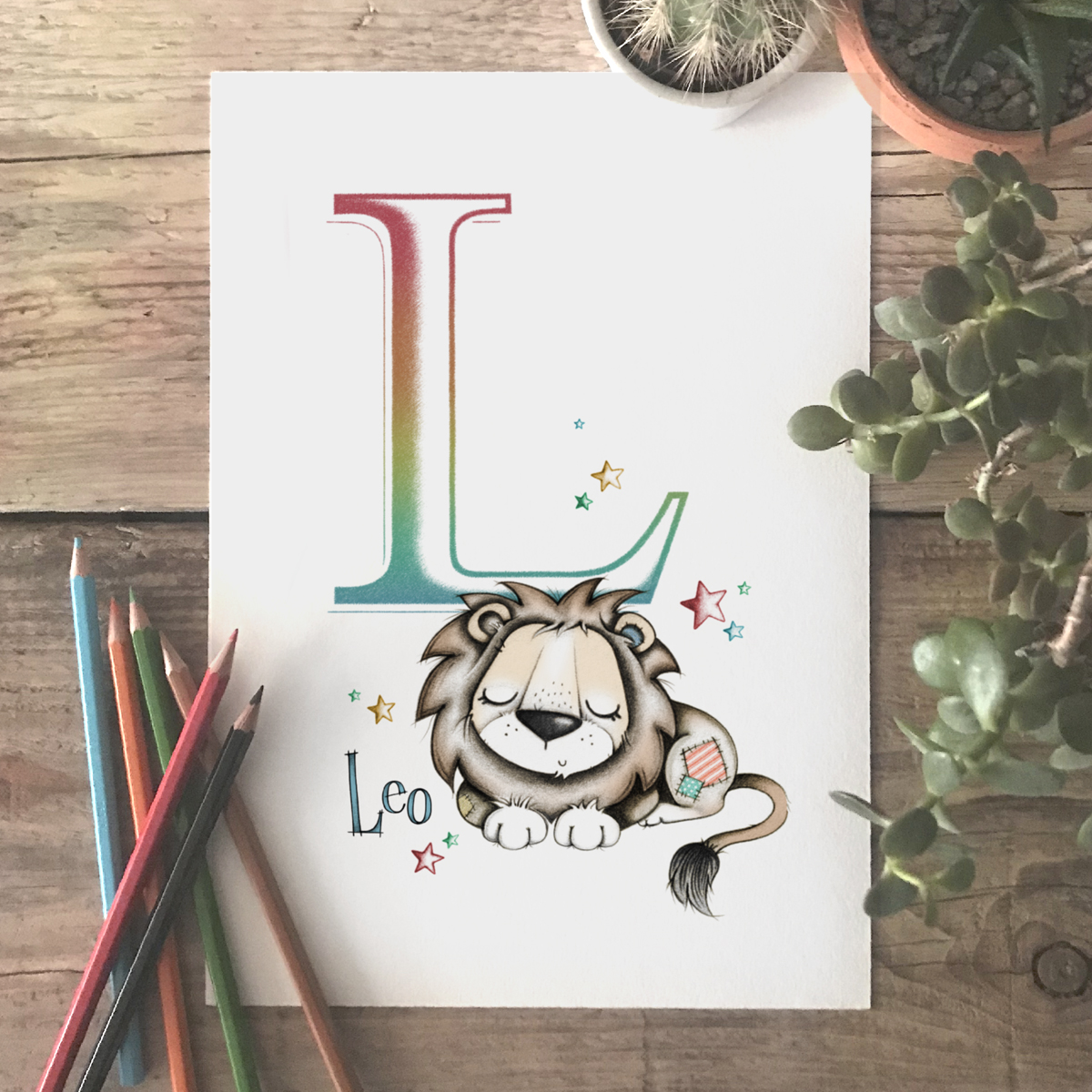 Lion Initial Colour