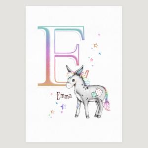 Little Donkey Initial Rainbow