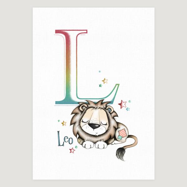 Little Lion Initial Rainbow