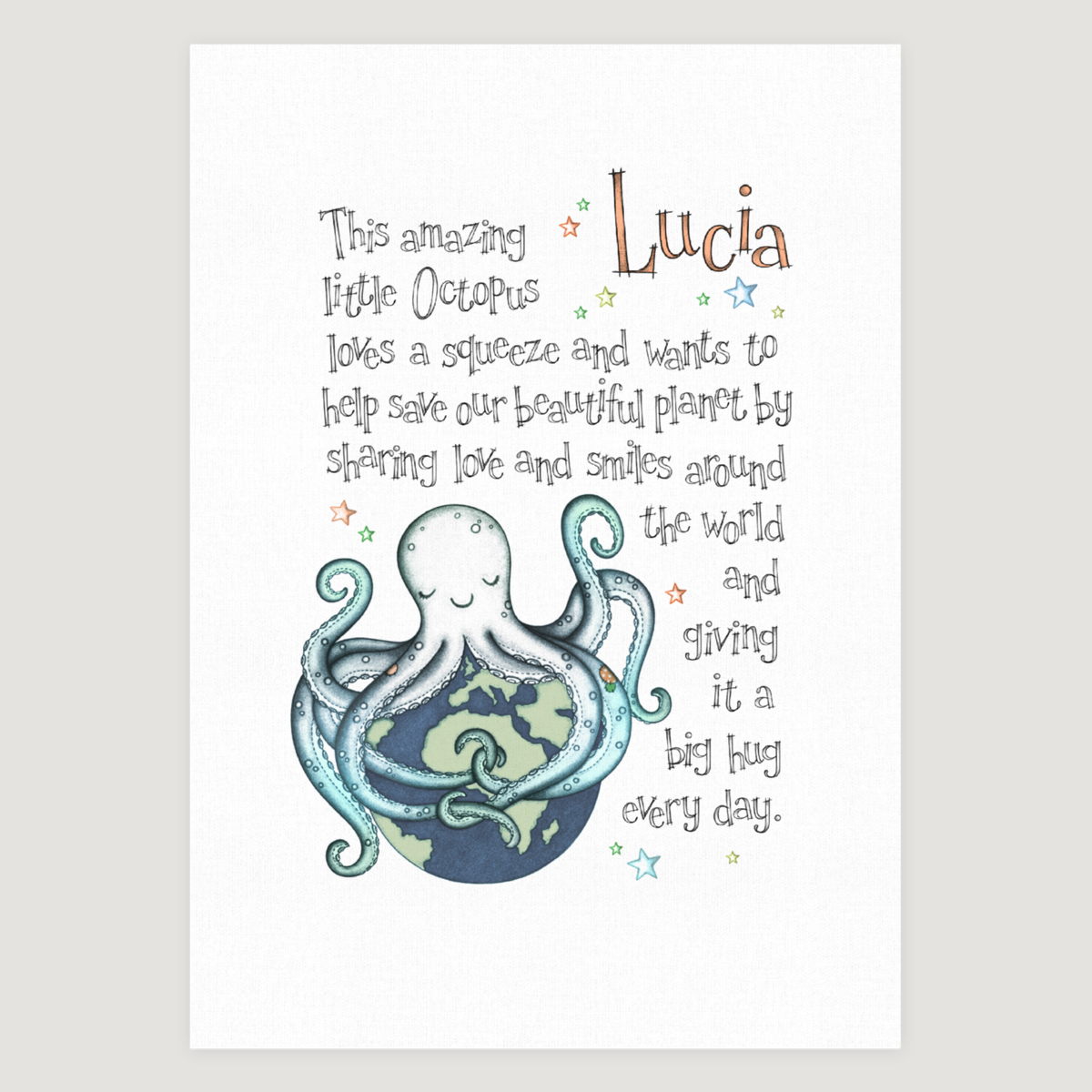Little Octopus Story Aqua
