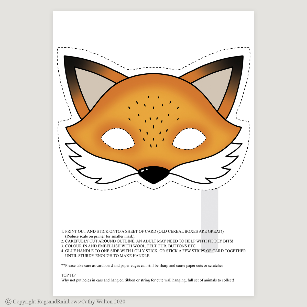 Fox mask colour