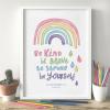 Rainbow Pastel Brights Framed
