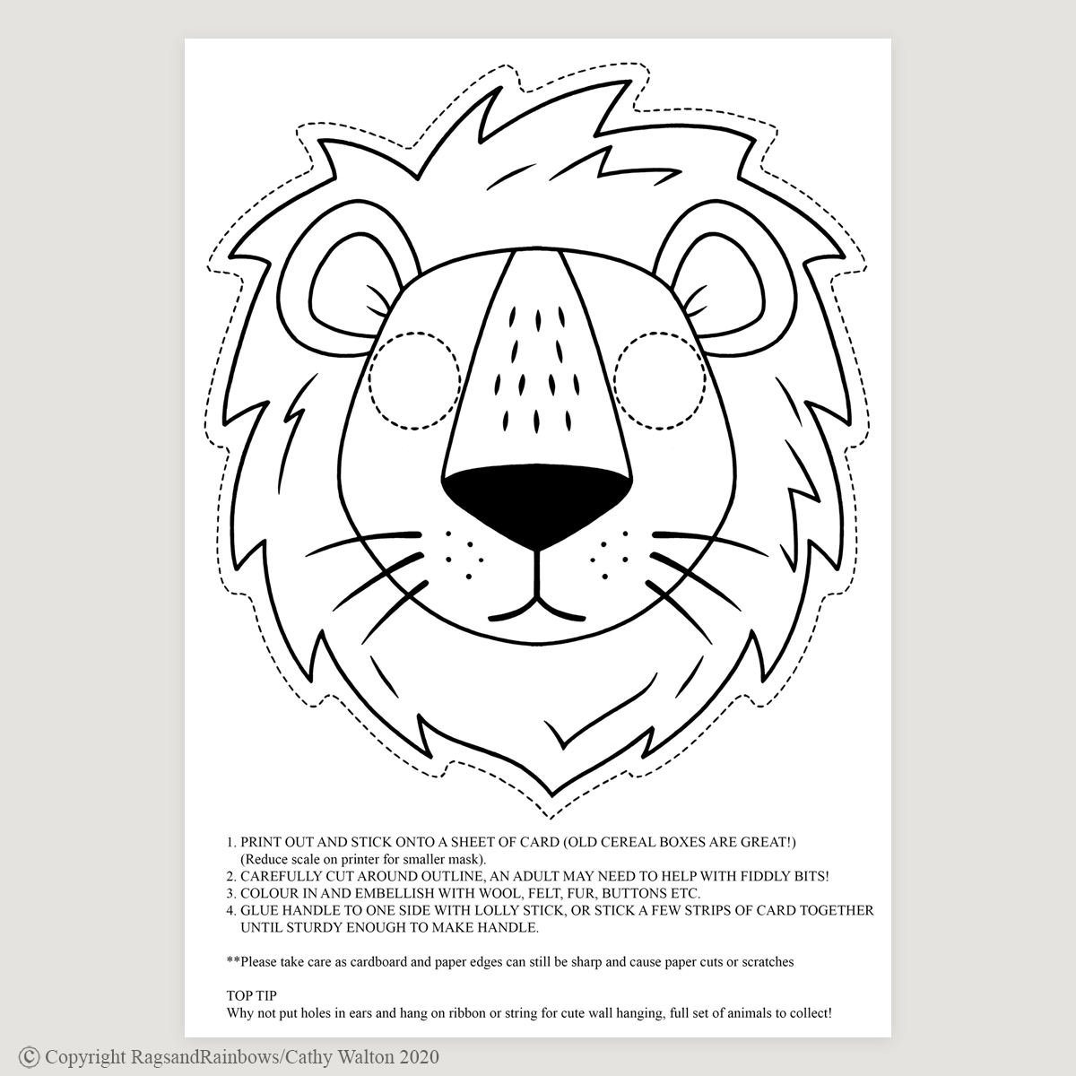 lion mask mono