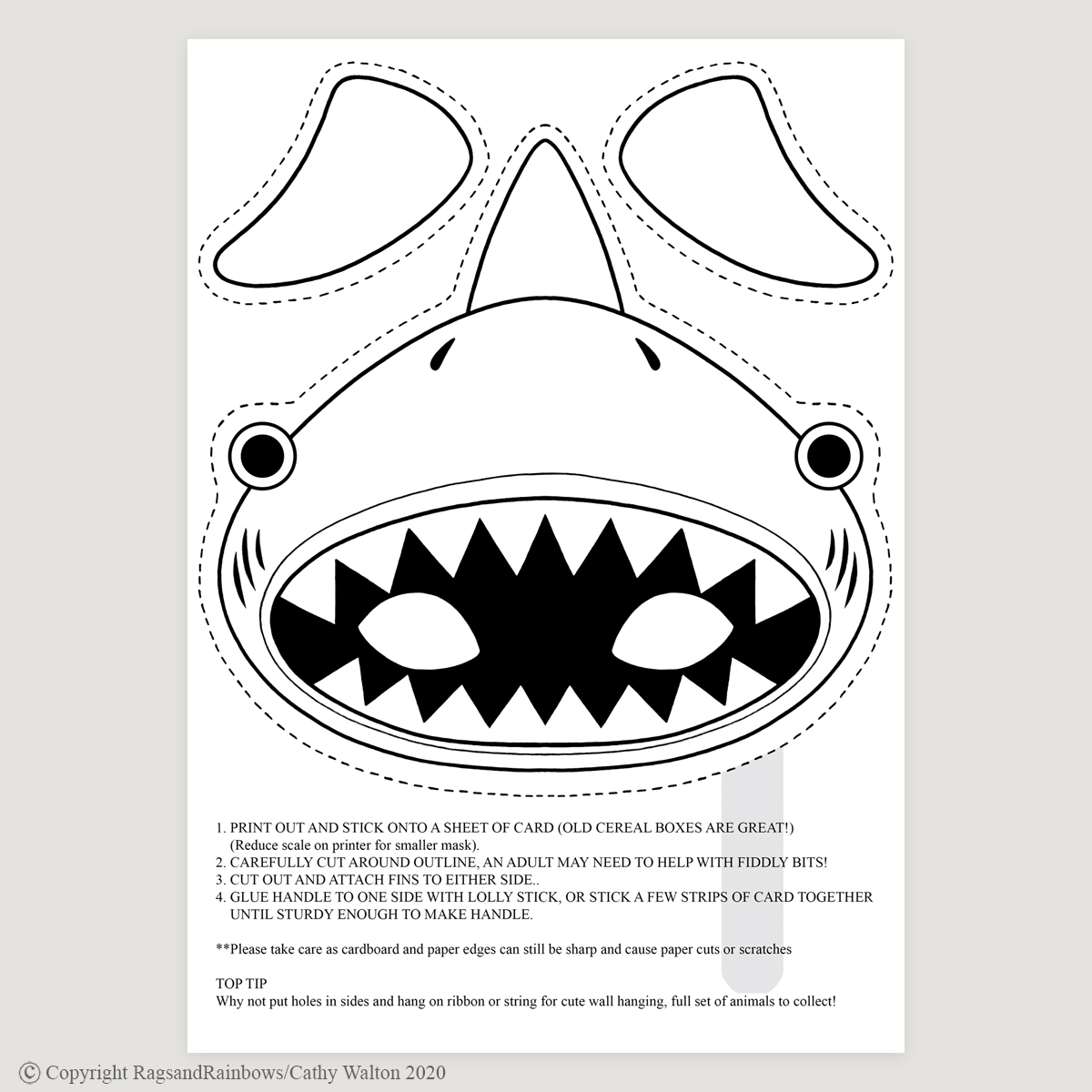 shark mask mono