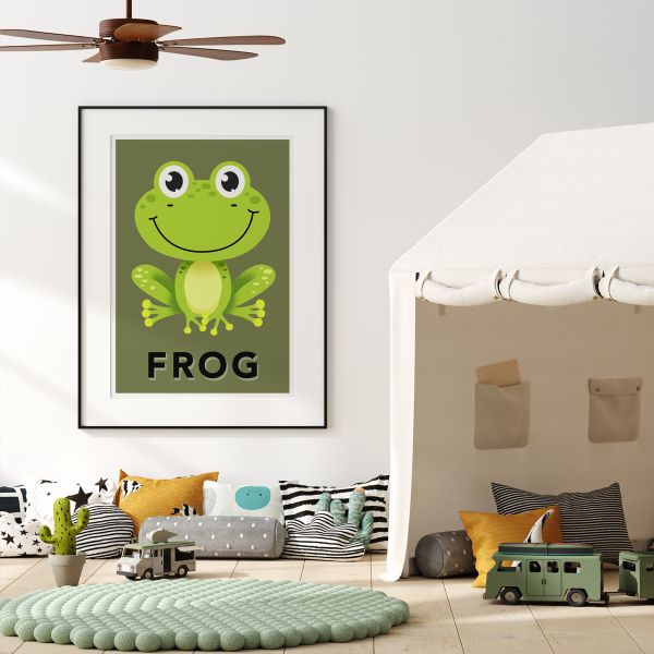 Frog khaki framed