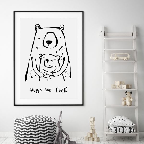 Huga are free bear framed