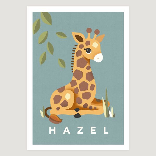 Giraffe teal