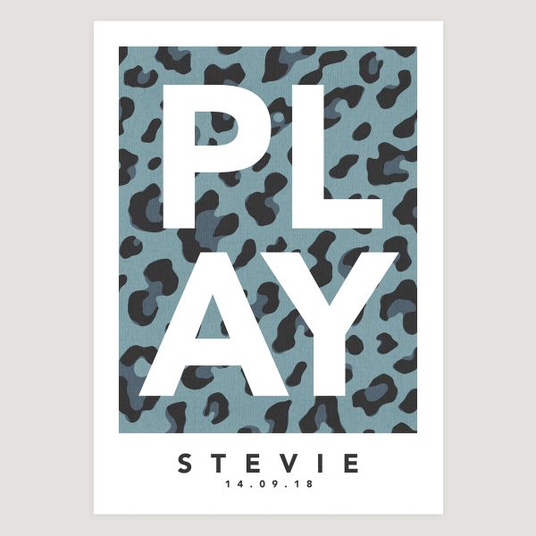 Play leopard blue