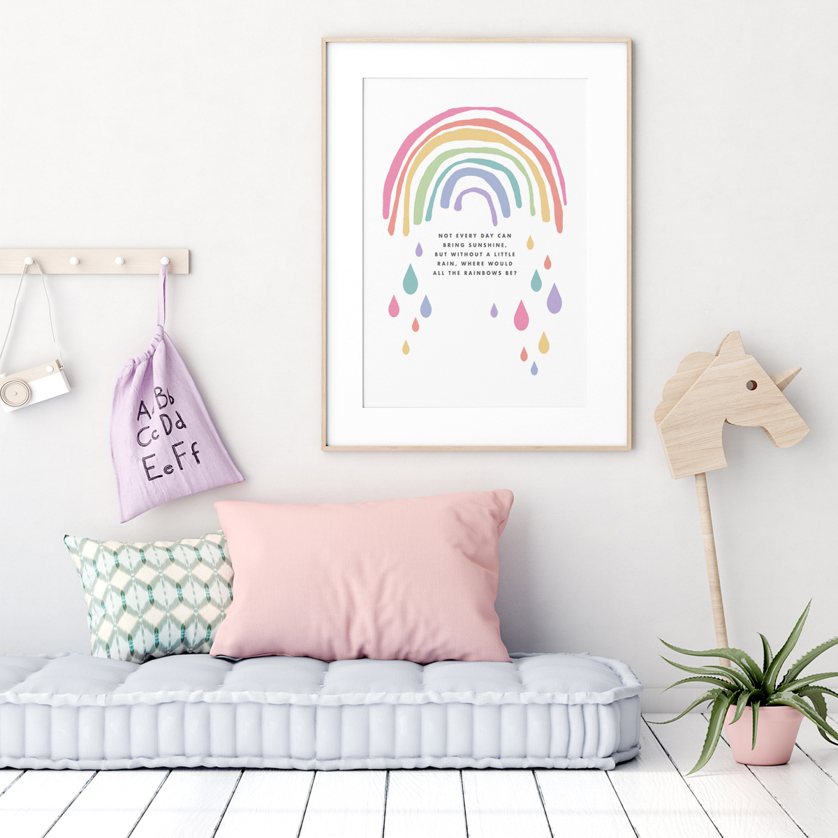 Rainbow scandi framed 2