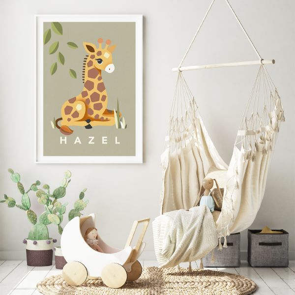 giraffe sage framed