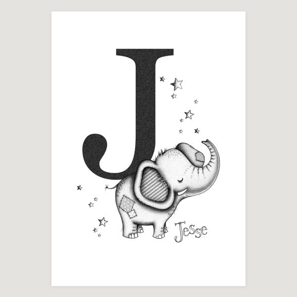 Little Elephant Initial Mono